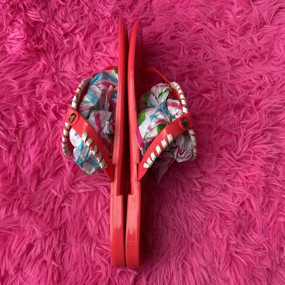 Jack Rogers Georgica jelly sandals in coral size 9 - Picture 6 of 9